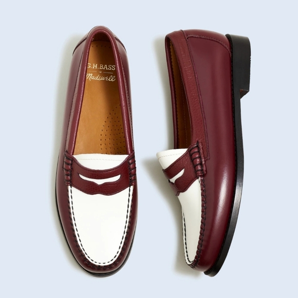 Madewell x G.H.BASS Whitney Weejuns Leather Loafers - Picture 1 of 16